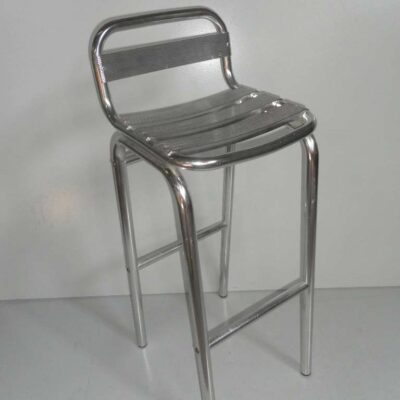 Aluminum stool with backrest and mesh seat tab_18