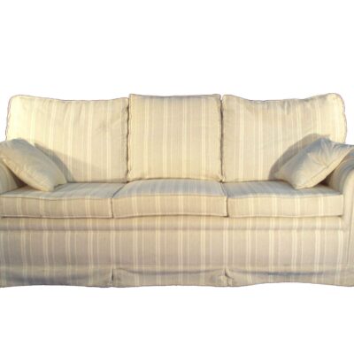 Beige patterned sofa