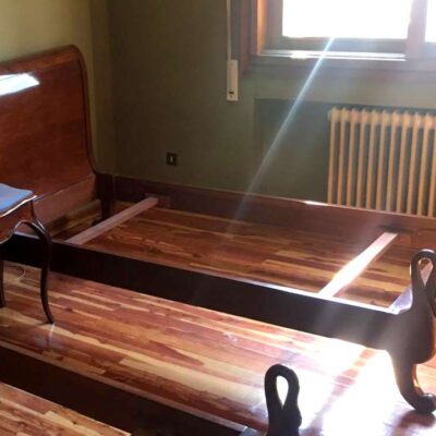 Wooden bed