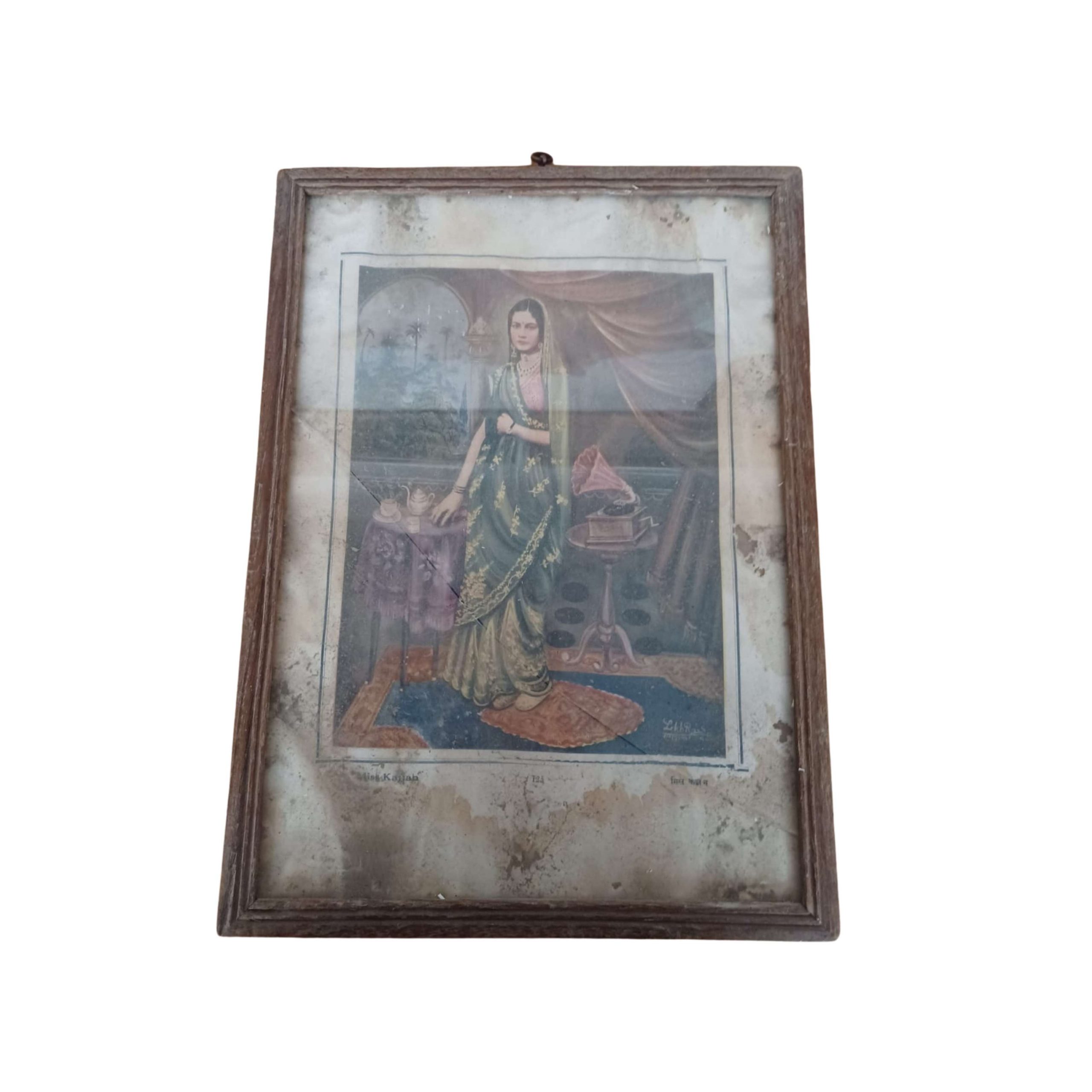 Hindu woman painting