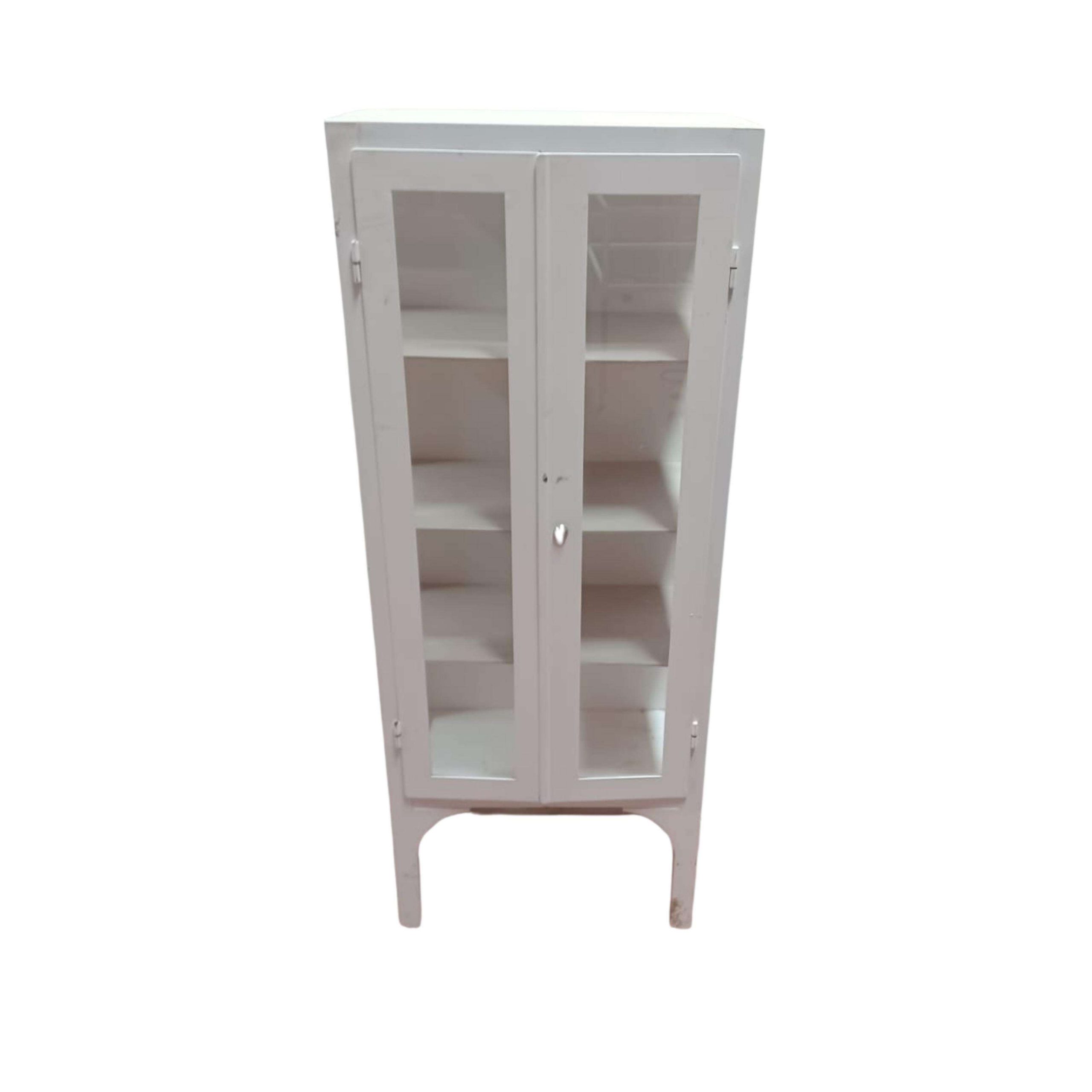 Vitrina de hospital blanca dos puertas Vhos_06