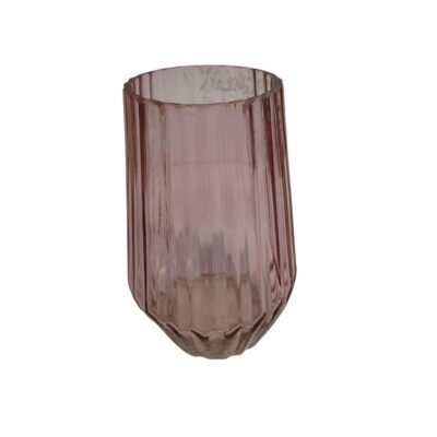 Wavy glass vase