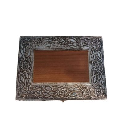 Carved metal box