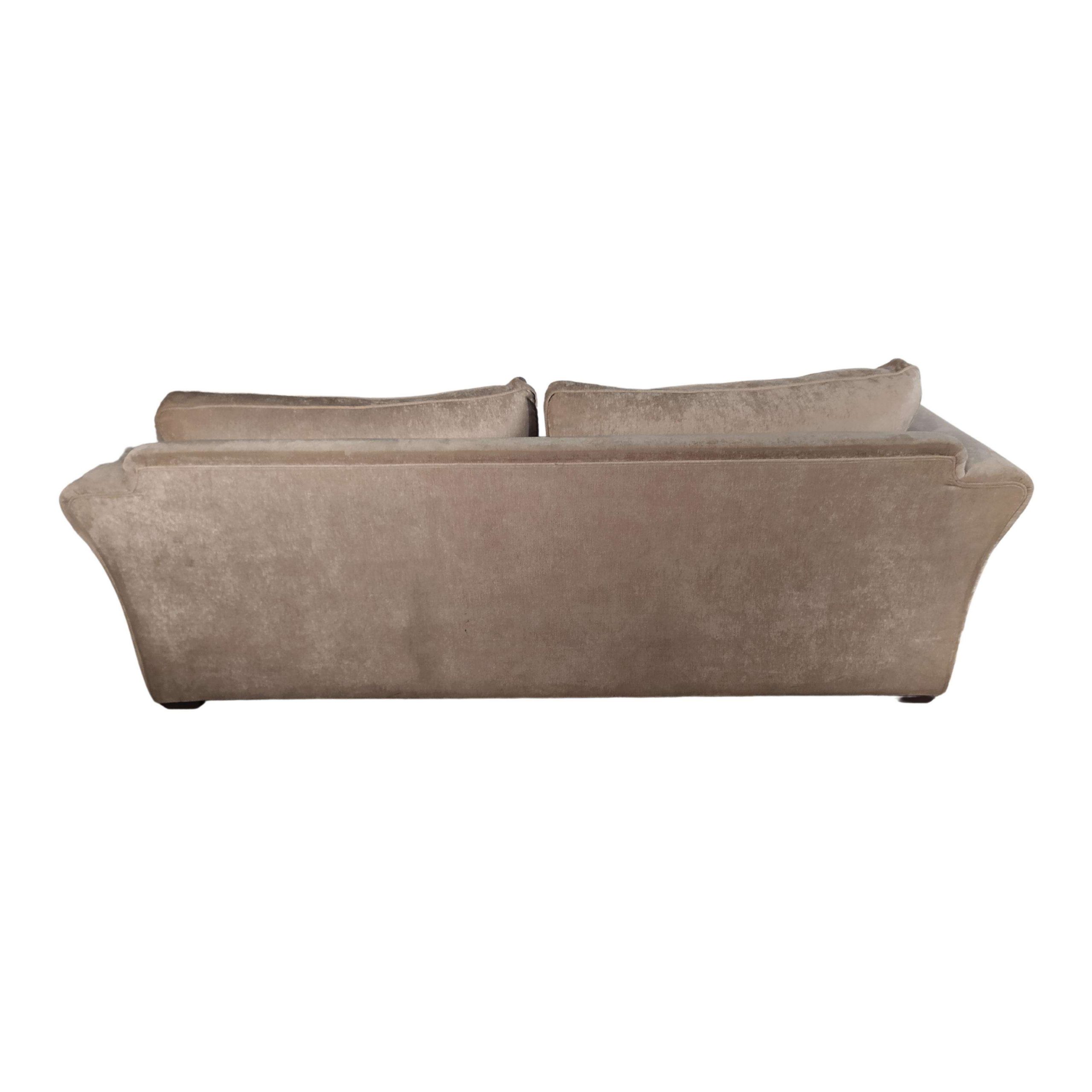 3-seater gray suede sofa - Image 3