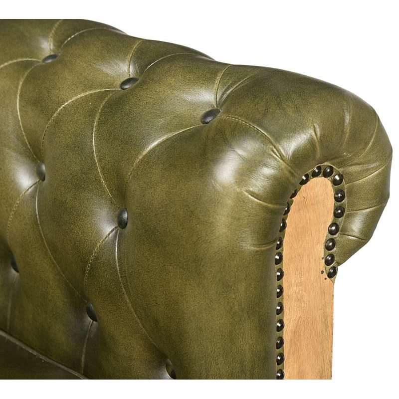 SILLÓN CAPITONE PIEL DECAY VERRDA 539 - Imagen 4