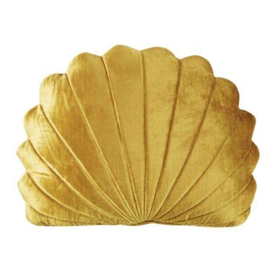 Cojín Concha Terciopelo Dorado 02601