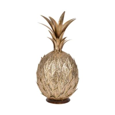 Figura de Piña en Metal Dorado 02682