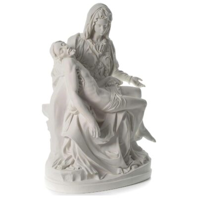 La Piedad en Mármol Sintético de Carrara de 100cm 02685