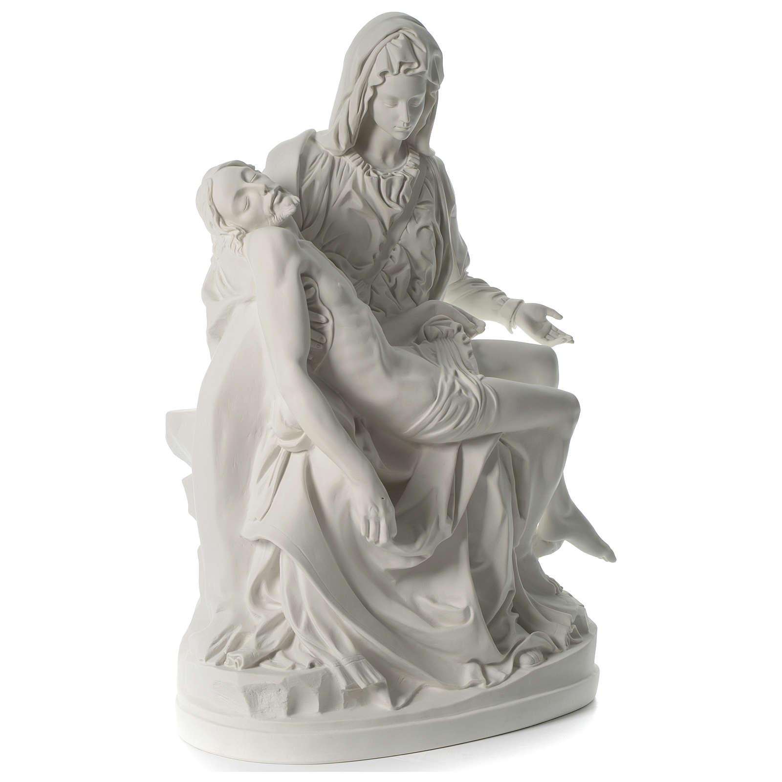 La Piedad en Mármol Sintético de Carrara de 100cm 02685