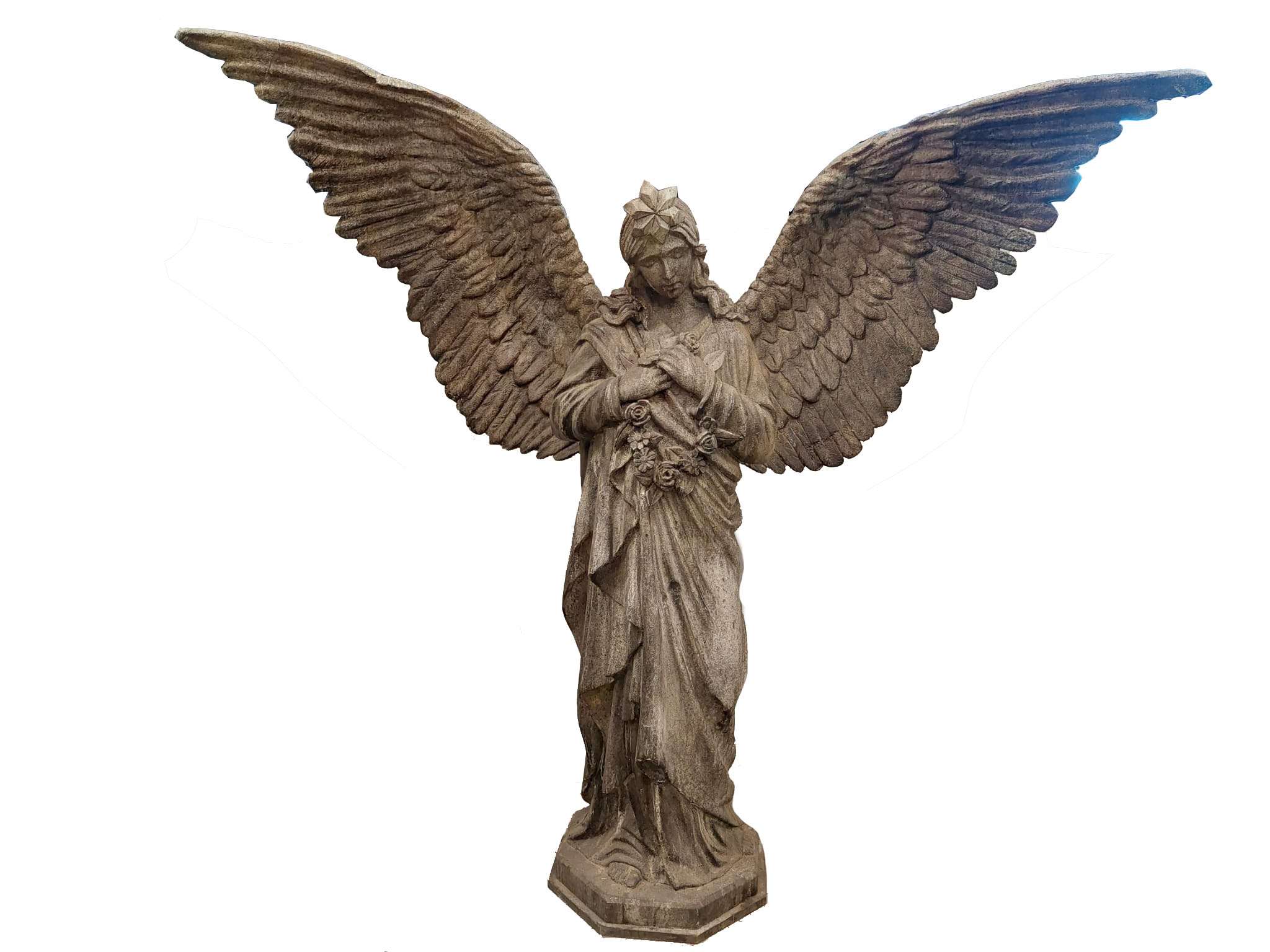 Estatua Ángel adorno sepultura 02989