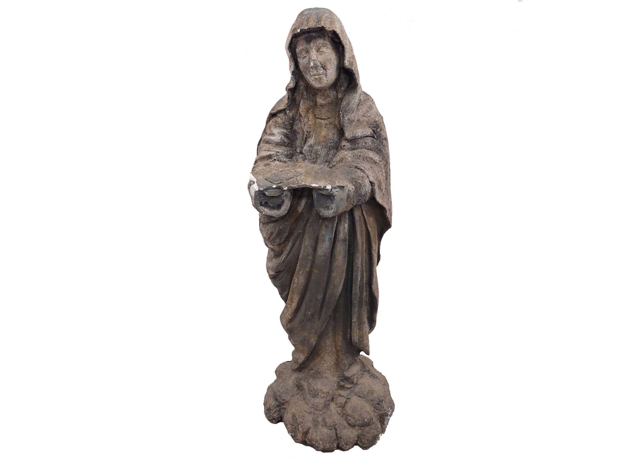 Estatua Virgen imitación piedra Fig_54