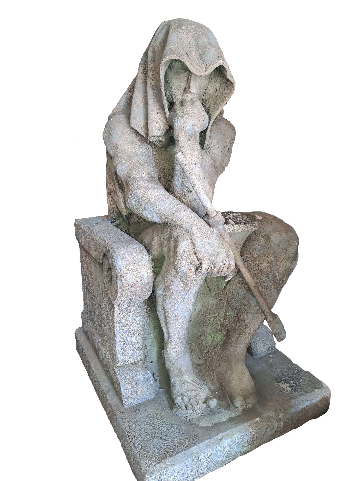 Estatua Hombre Sentado imitación piedra 03025
