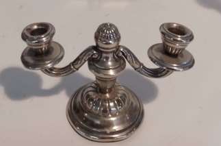 Candelabro de mesa plateado 01103