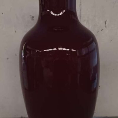 Garnet ceramic table lamp, amphora type