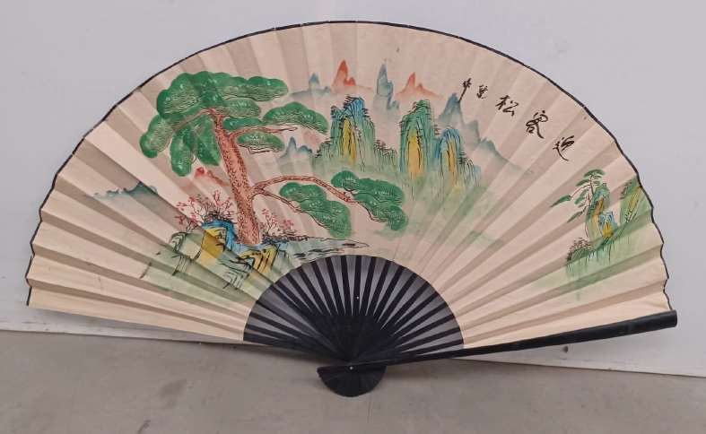 Abanico decorativo motivos orientales 02826