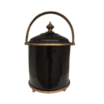 Black and gold urn for ashes 01202