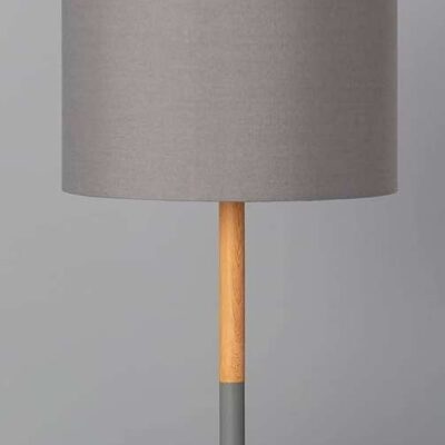 Lámpara de mesa Ledkia Lightin Gris E27 03260
