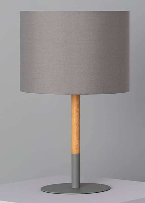 Lámpara de mesa Ledkia Lightin Gris E27 03260
