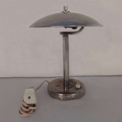 Chrome table lamp with push button on the base 03267