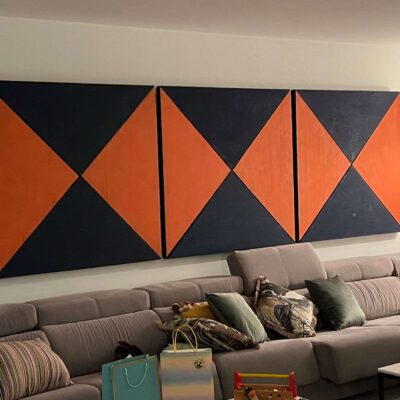 Abstract painting two-tone Author JAVIER FERNÁNDEZ x 3uds 03504