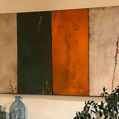 Abstract painting Author JAVIER FERNÁNDEZ colored stripes 298