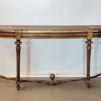 Neoclassical style wooden console inspired by Louis XVI 04210