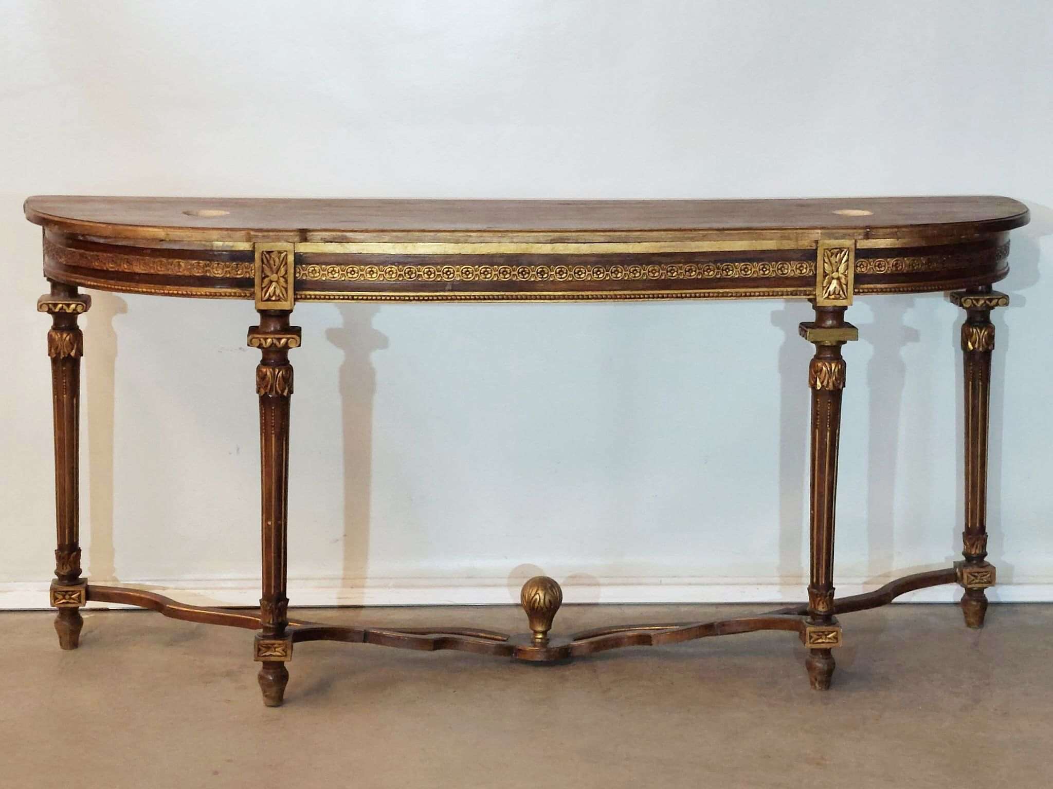 Consola en madera estilo Neoclásico inspiración Luis XVI 04210