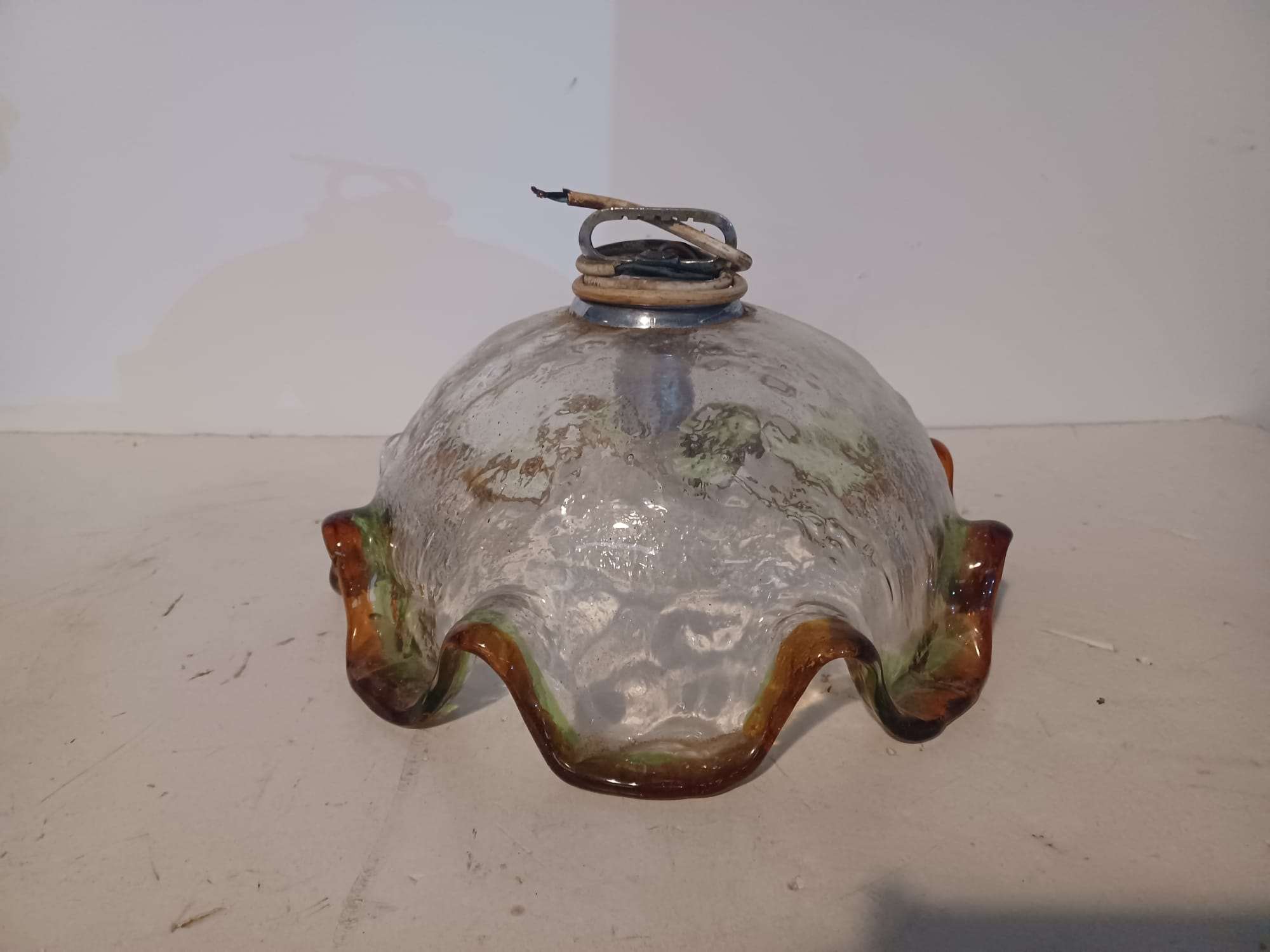 Lámpara de techo vintage en cristal de Murano 03733