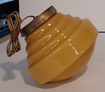 Lámpara de techo de cristal ocre tupido Lte45
