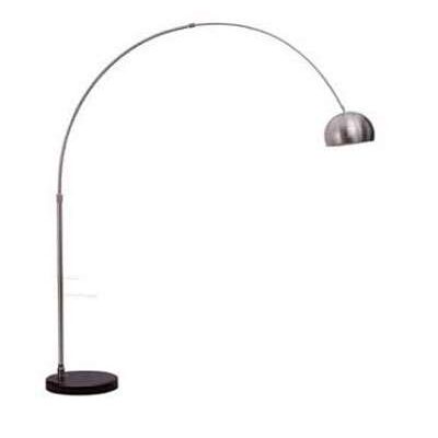 Lámpara de pié diseño extensible cromada base mármol negro Lpie_38
