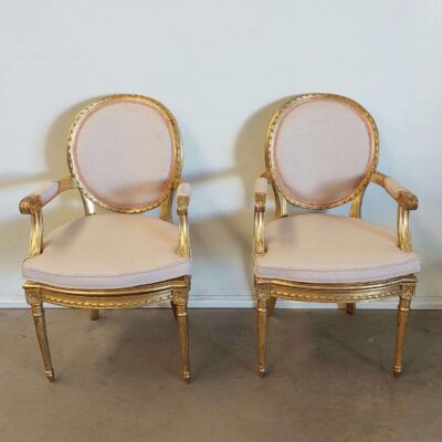 Pair of Louis XV style armchairs. France 03867