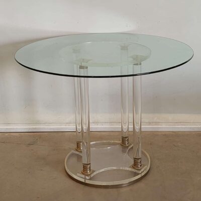 Mid Century Glass Table 733
