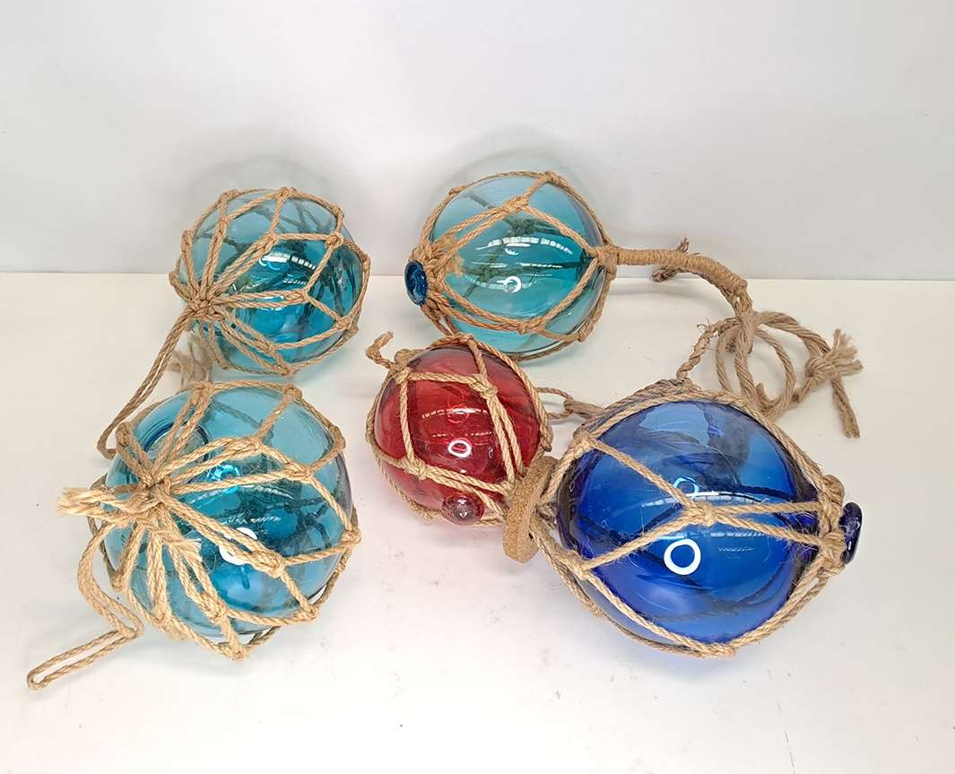 Colored nautical glass buoys. 04620 - Image 5