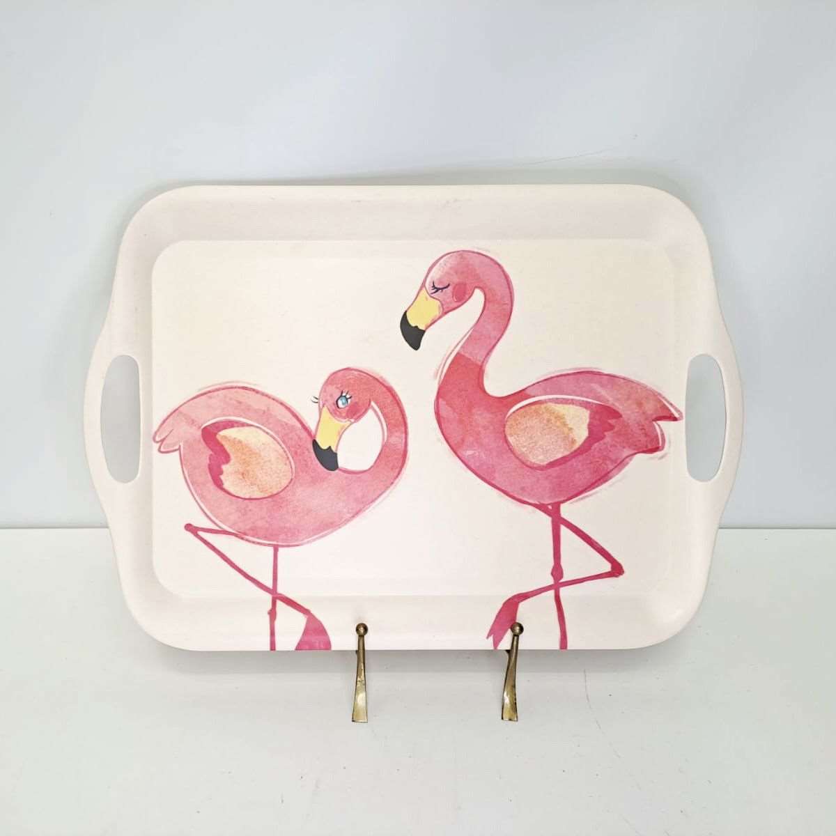 Plastic flamingo tray 05375