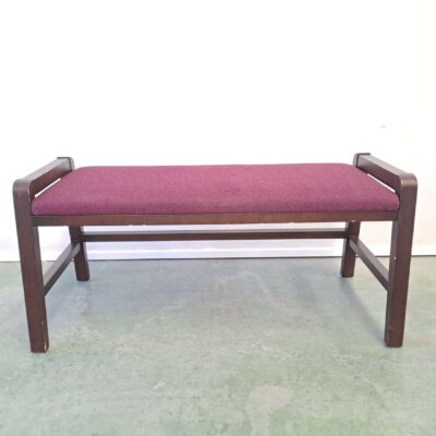 Banco pie de cama granate. 05018