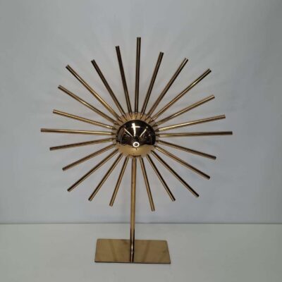 Adorno de esfera con rayos dorados. 04754