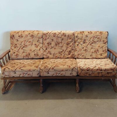 Wooden sofa with cushions. 05109