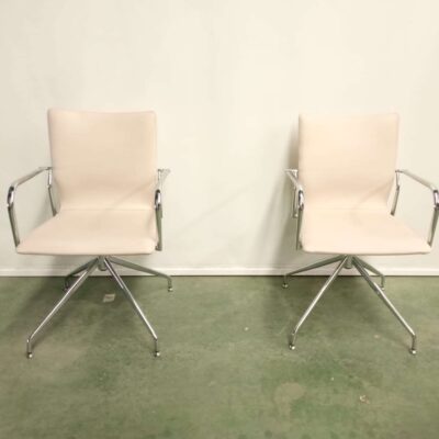 Chrome office chair. 01512