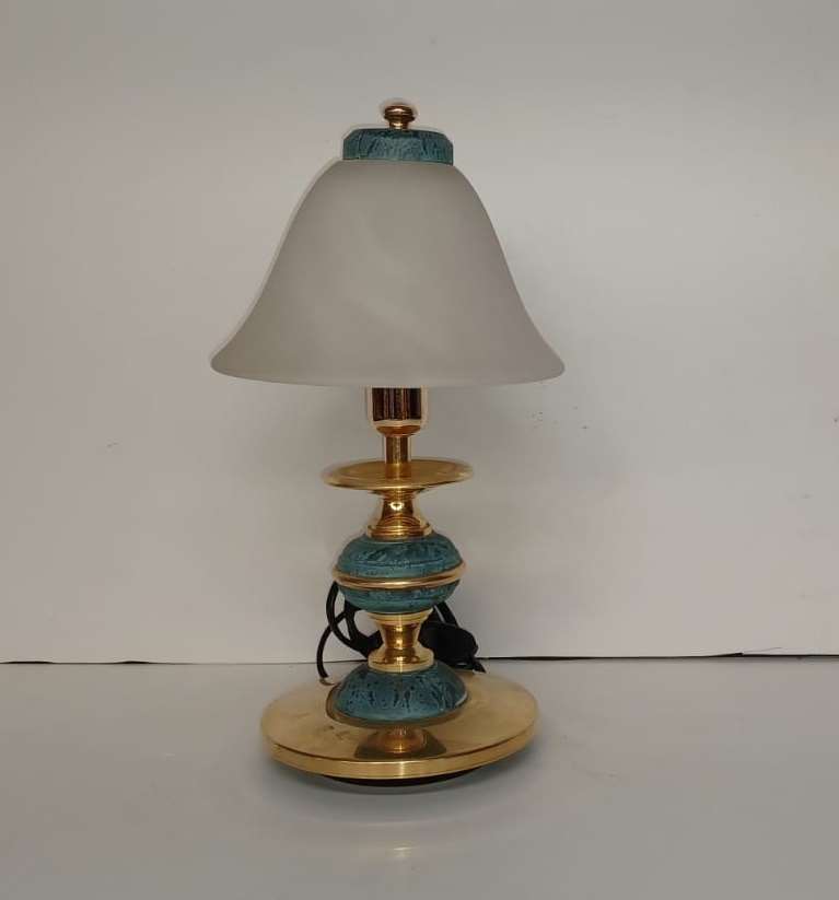 Green vintage lamp. 05578