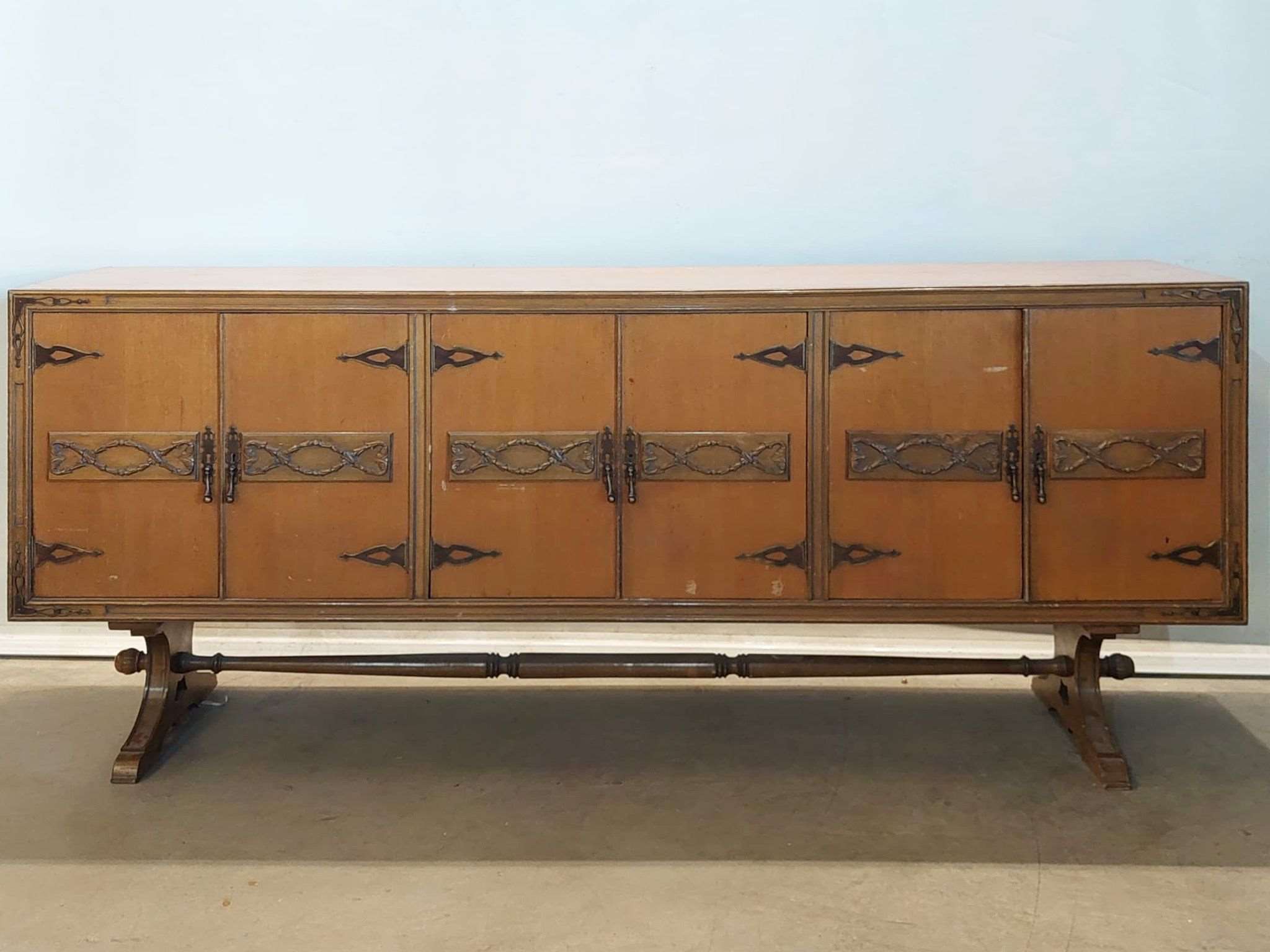 1950s wooden sideboard. 04283