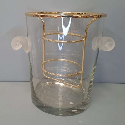 Glass champagne bucket. 05084