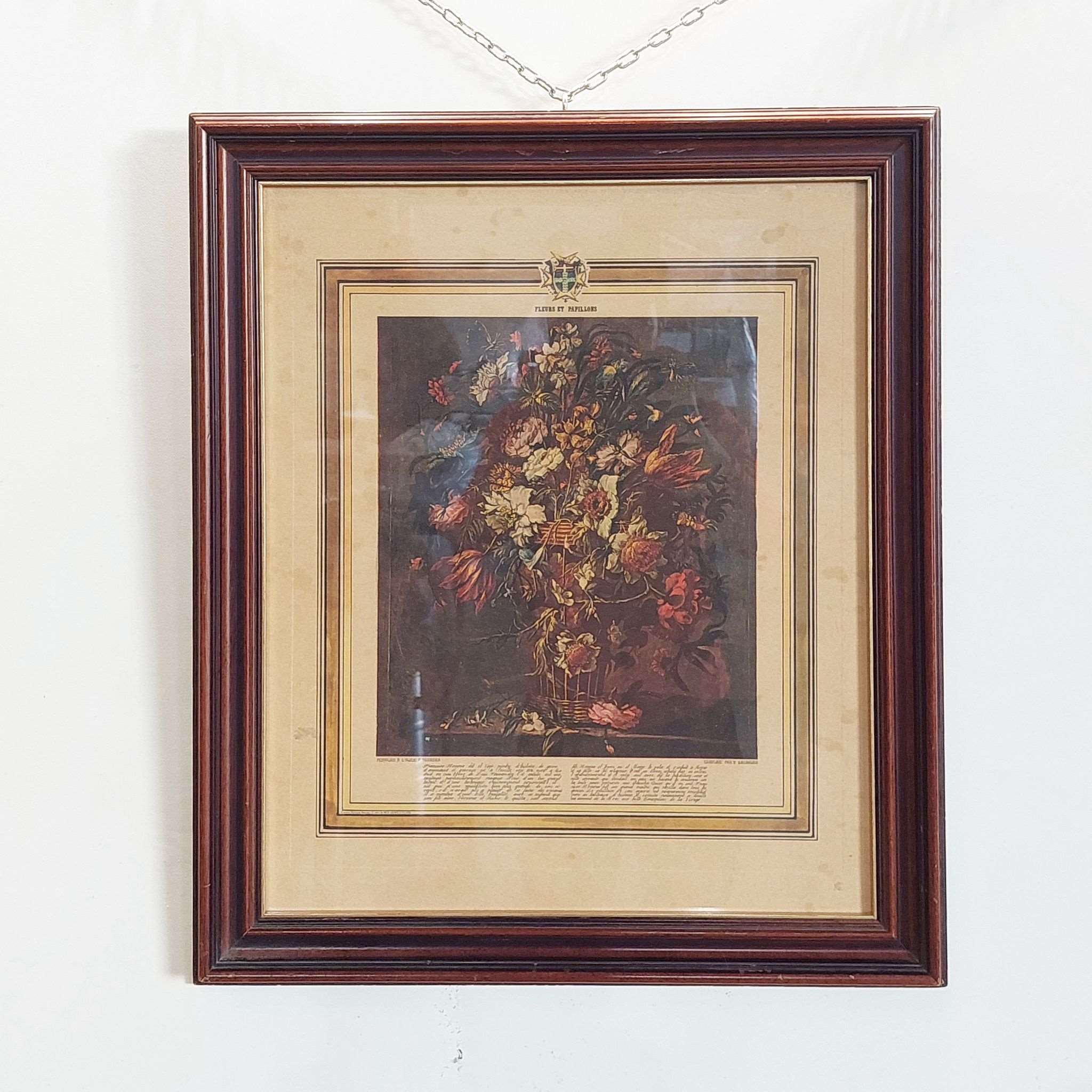 Grabado floral 2 de 1850. 06961