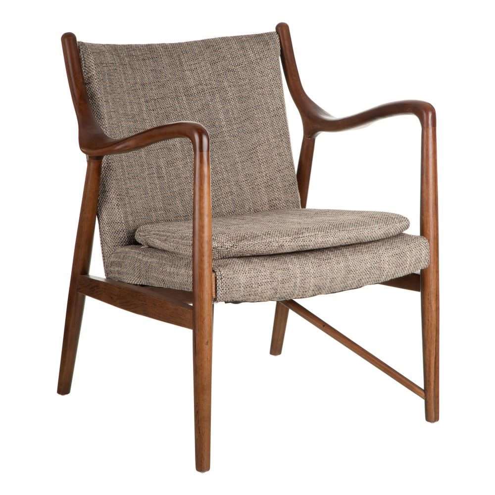 Nordic armchair upholstered in solid wood. 07427