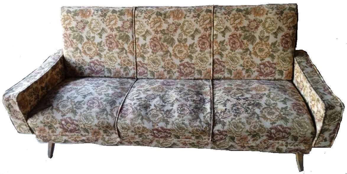 Sofá 3 plazas estampado flores patas de madera sof_37