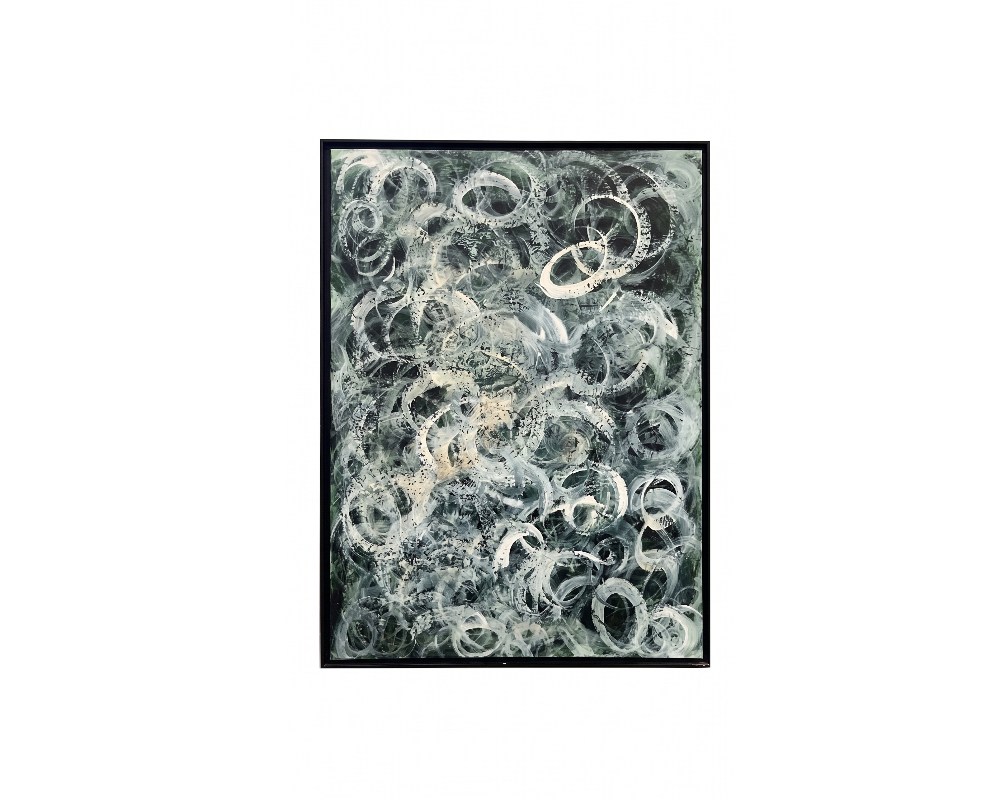 Cuadro abstracto contemporáneo, obra de Javier Fernández. Propiedad intelectual y derechos de explotación pertenecientes a Set Services. Cua_264 colección set services Se trata de obras originales cuya propiedad intelectual está cedida o gestionada por SET SERVICES, lo que garantiza un uso seguro en producciones audiovisuales. Esta gestión de derechos permite su utilización sin riesgos legales, aportando además un valor diferencial al tratarse de piezas únicas y exclusivas especialmente orientadas al sector audiovisual.