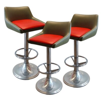 Red-green bar stool chair. Tab_77