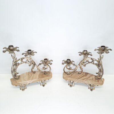 Candelabros decorativos de bronce 07670