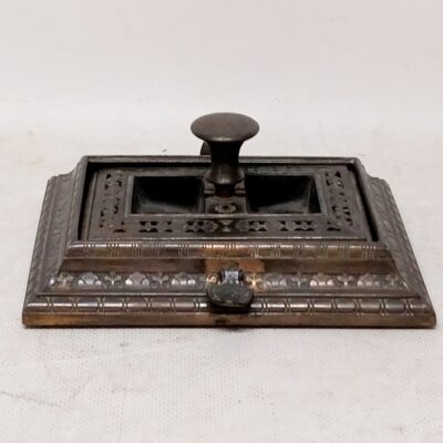 Antique metal notary's office. 09817
