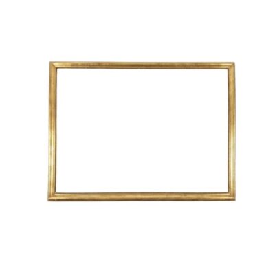 Marco dorado rectangular para espejos o cuadros con estilo clásico alquiler para eventos, publicidad, peliculas y series