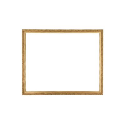 Marco dorado rectangular para espejos o cuadros